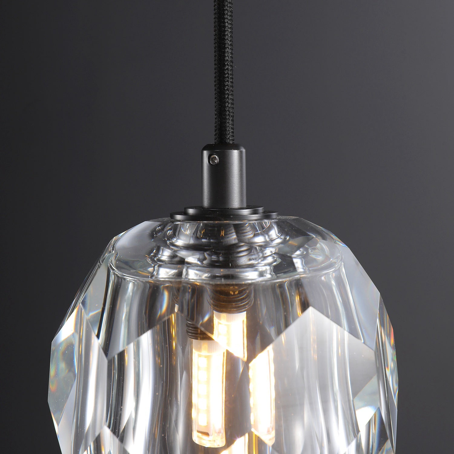 Bille De Clear Crystal Double Ball  Pendant Lighting