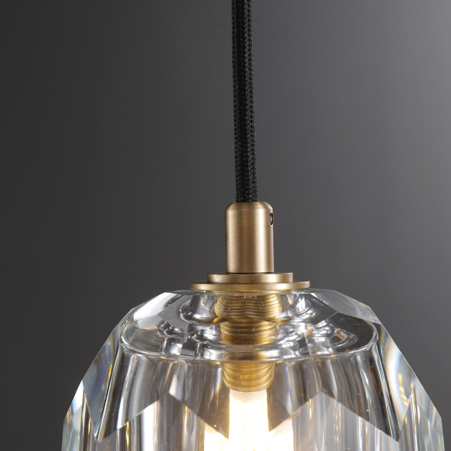 Bille De Clear Crystal Double Ball  Pendant Lighting