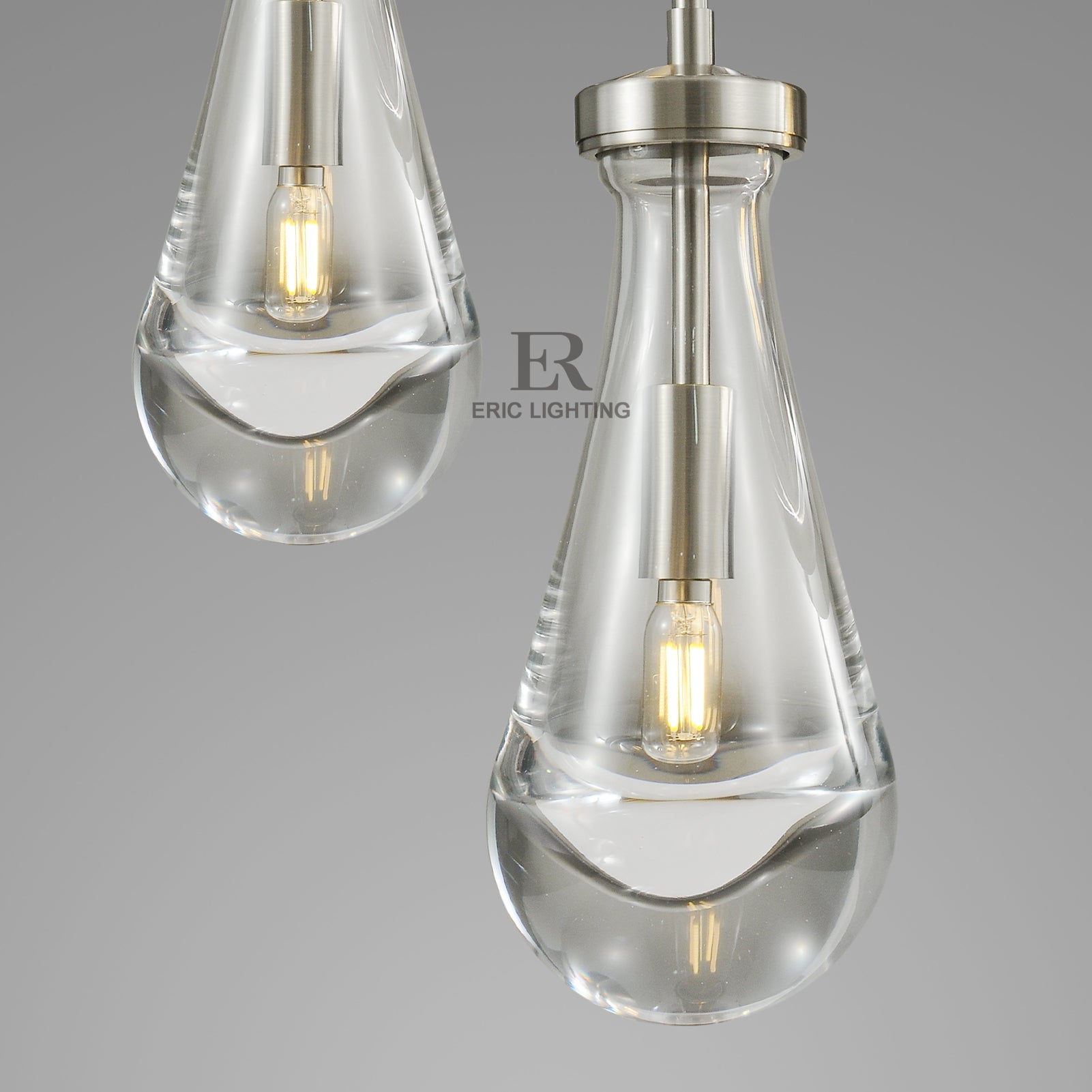 Raindrop De Linear Chandelier 5-Lights L 36"