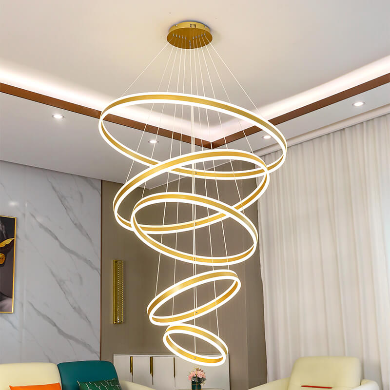 Large Modern Ring Chandelier