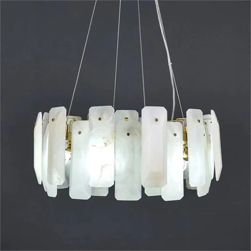 Alabaster Round Pendant Chandelier