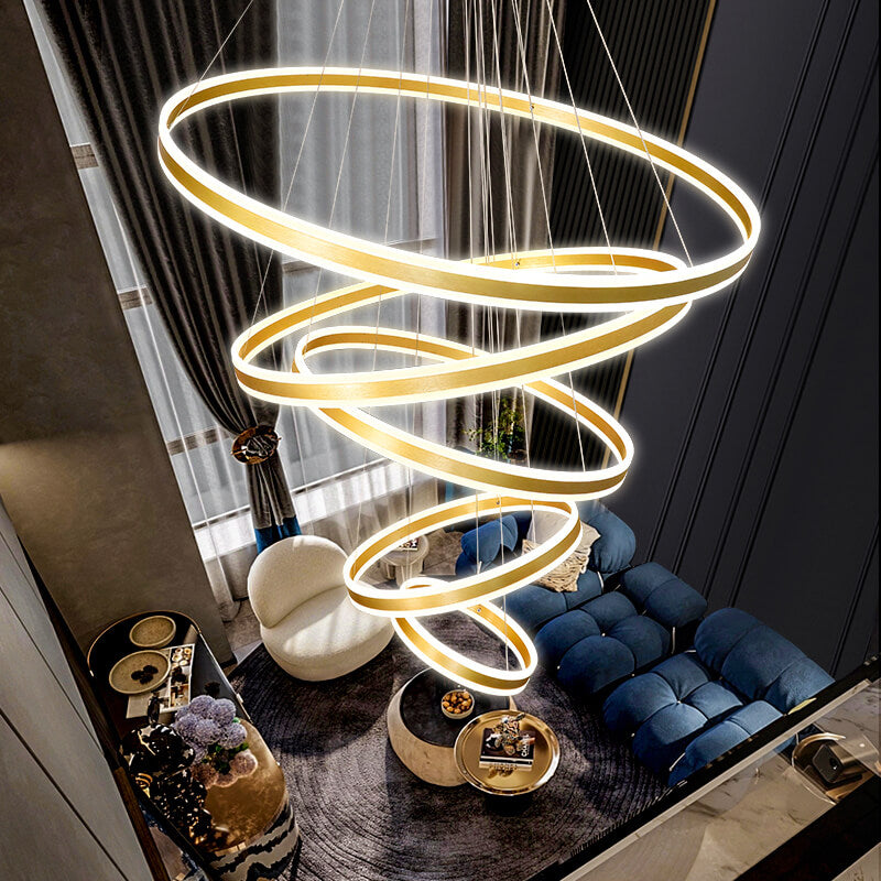 Large Modern Ring Chandelier