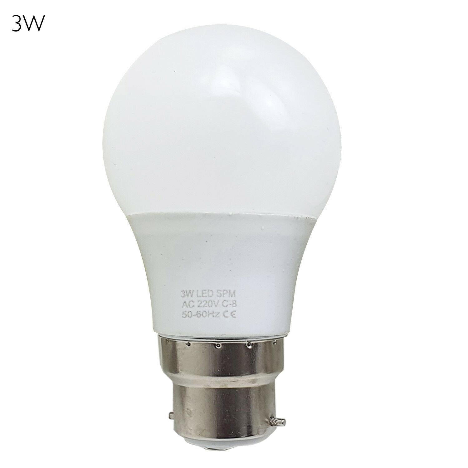 3 Pack LED Light Bulbs E22