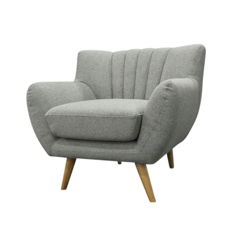 Lilly - 1-Seater Light Grey Lounge Chair