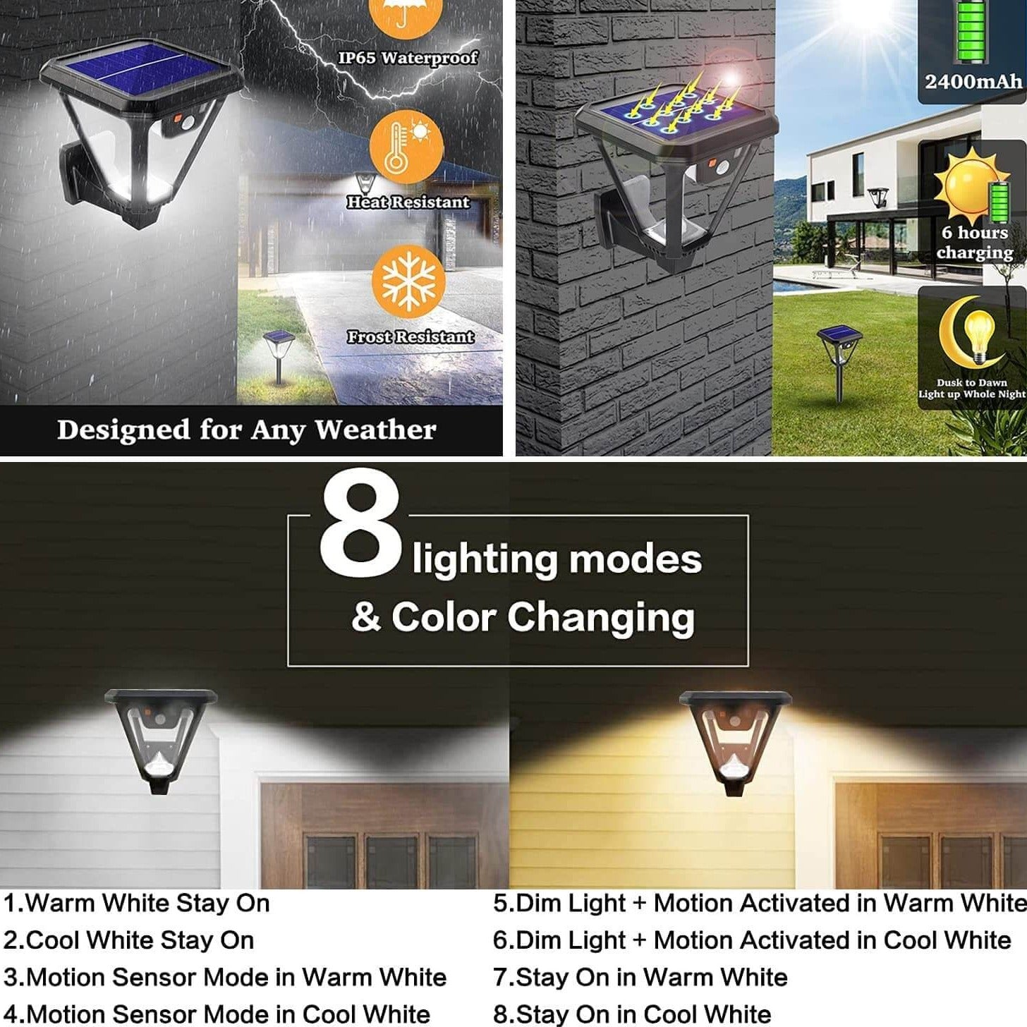 Waterproof Led Solar Walkway Lights