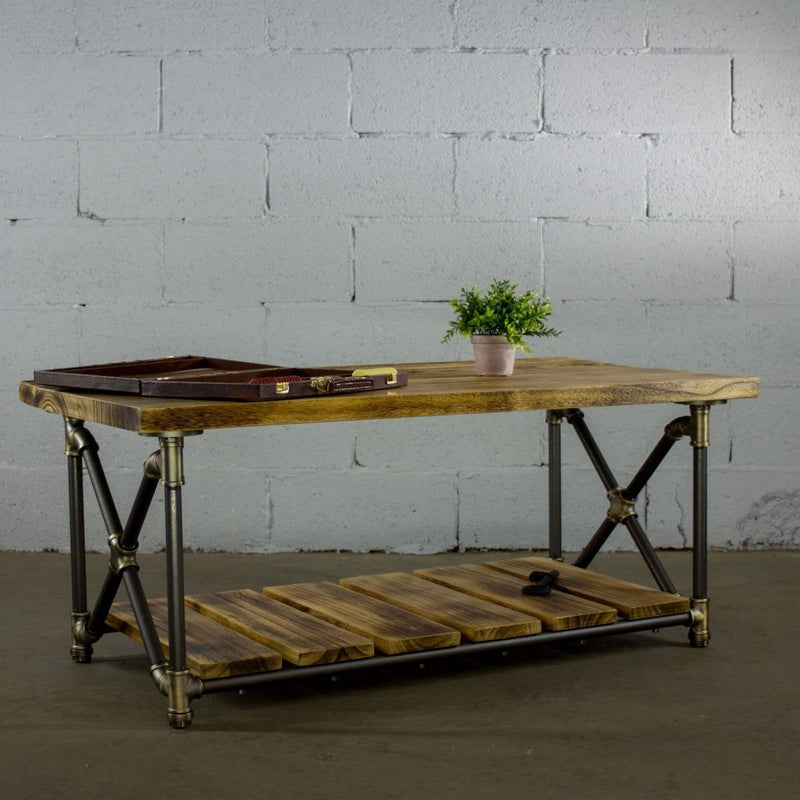Modern Rectangular Two Tier Center Piece Table