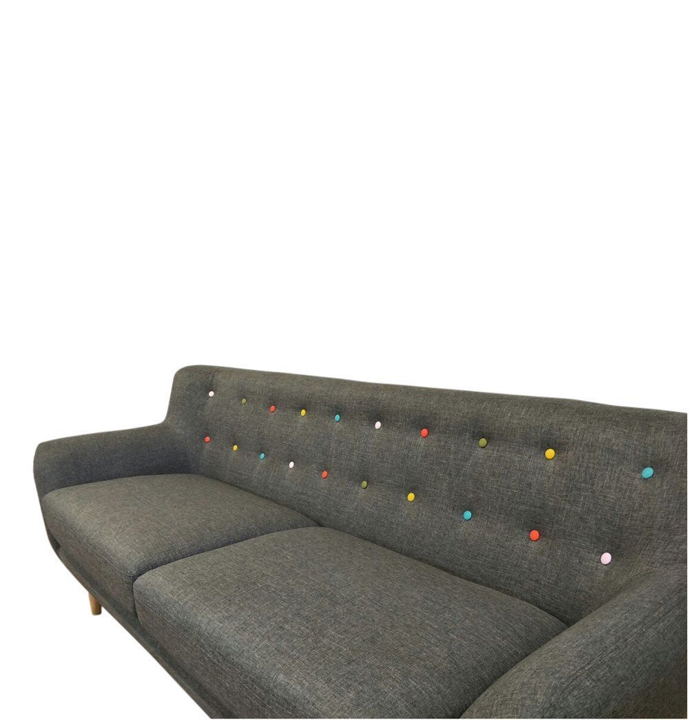 Ebba - Grey 3-Seater Sofa