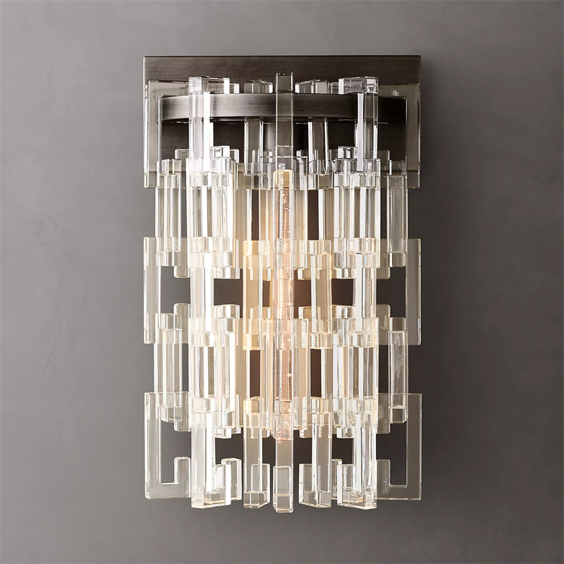 Fabricia Crystal Wall Sconce, Modern Wall Lamp