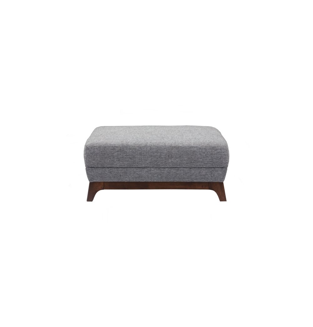 Chloe - Coral & Cocoa Ottoman