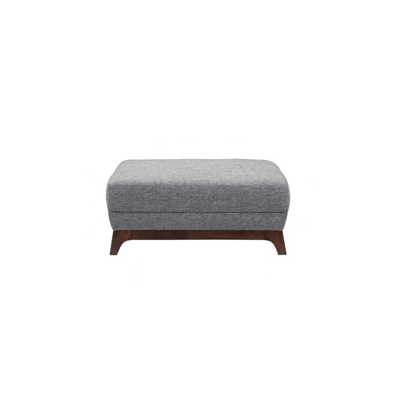 Chloe - Coral & Cocoa Ottoman