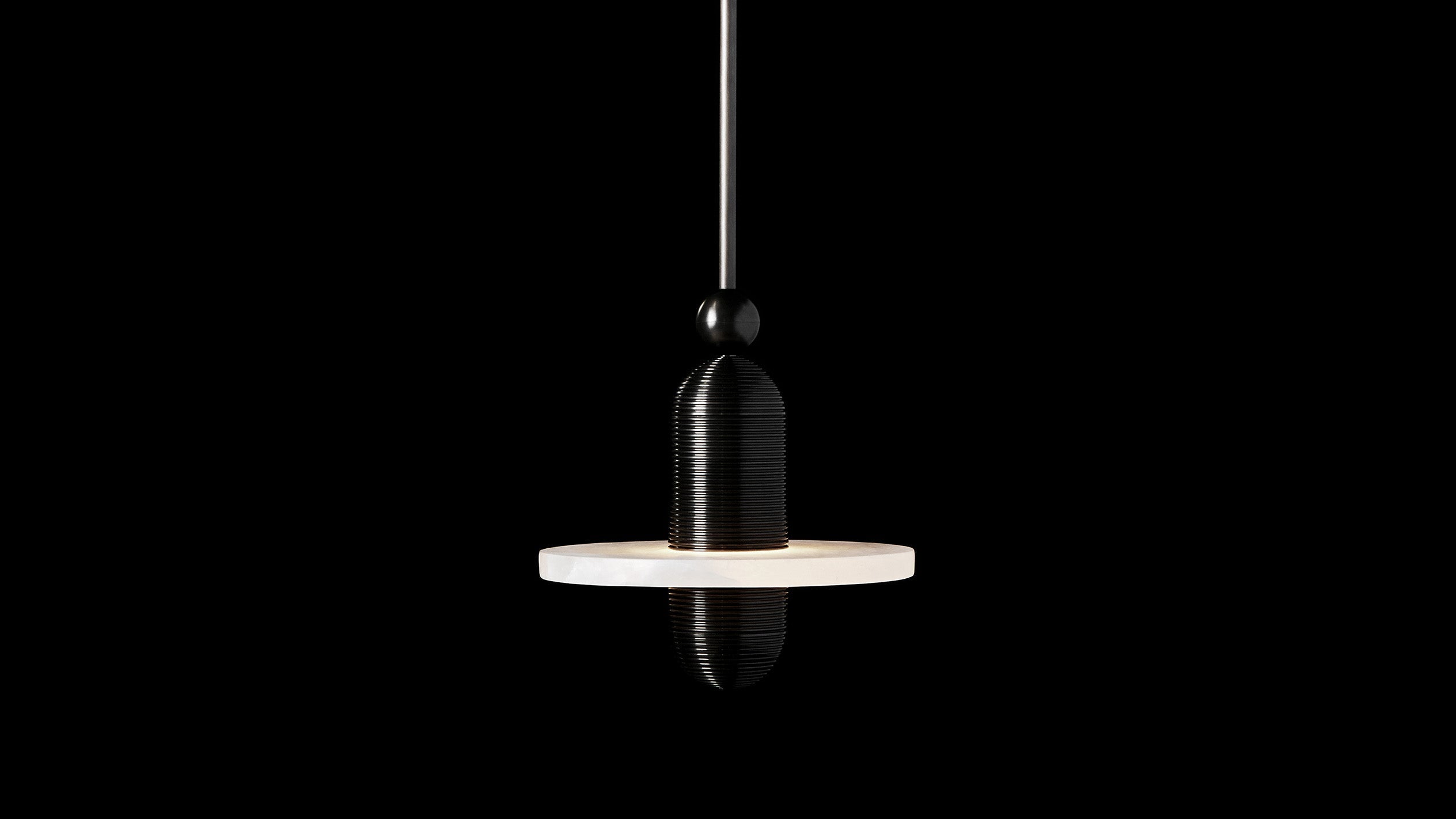 Momo Pendant light Blackened Brass Color