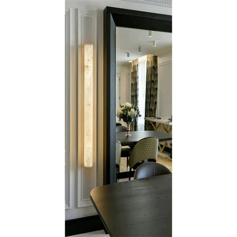 Myles Alabaster Long Sconce, Room Wall Lamp