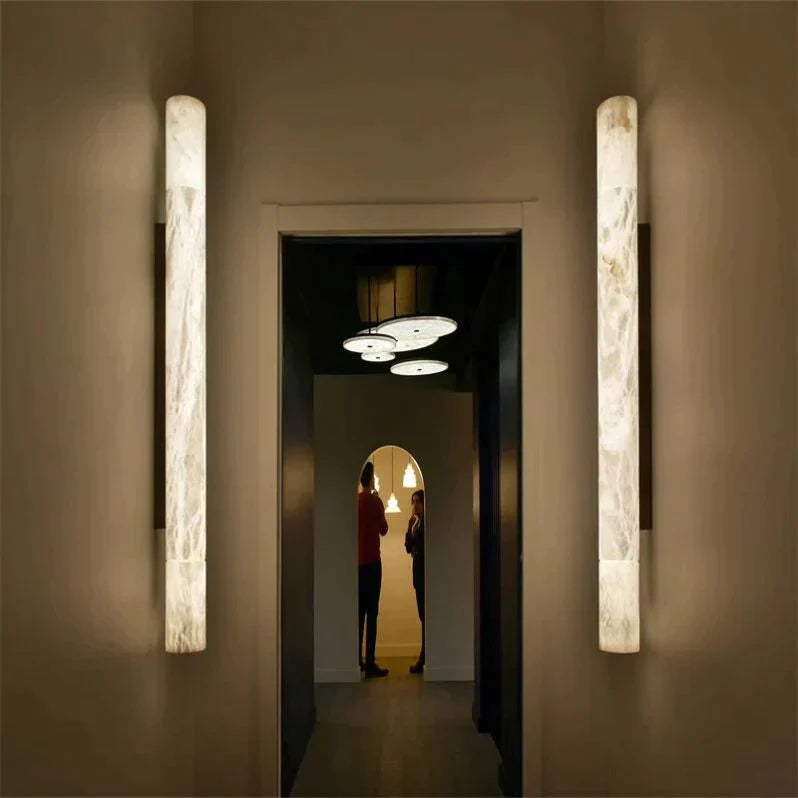 Myles Alabaster Long Sconce, Room Wall Lamp