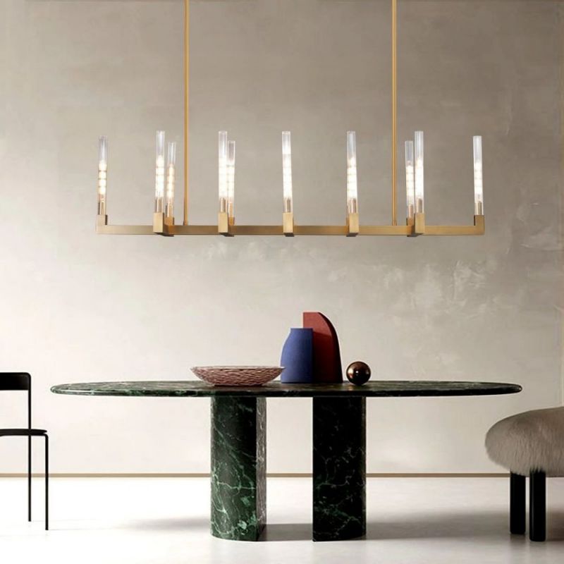 Amorra Candlestick Linear Chandelier 72"