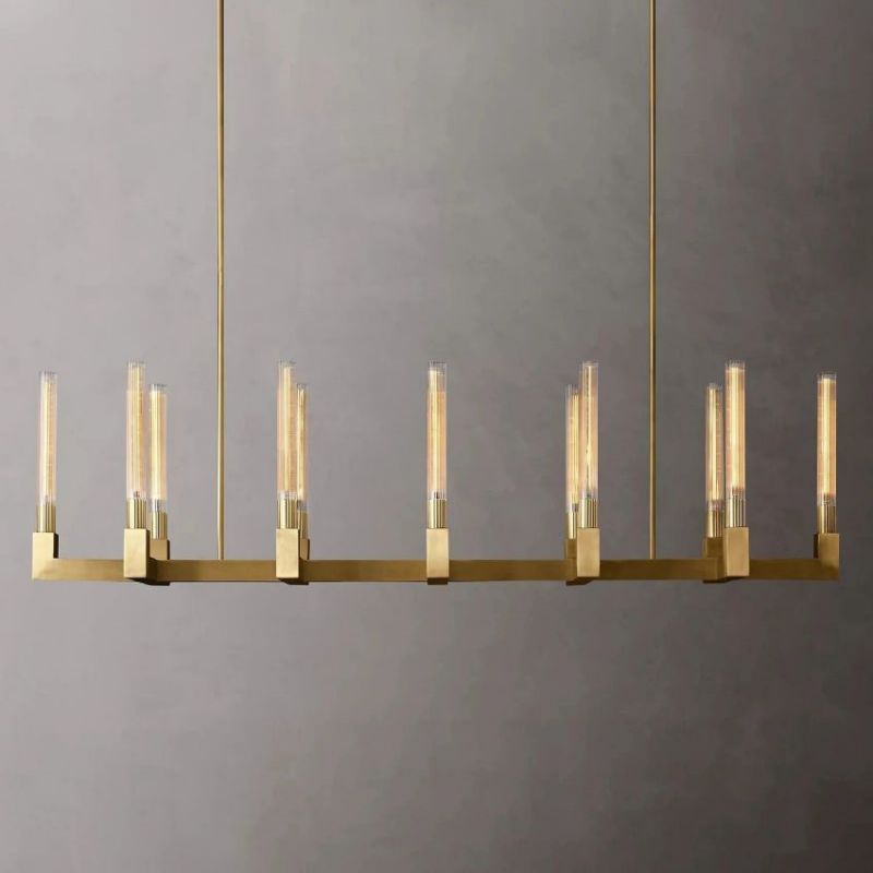 Amorra Candlestick Linear Chandelier 72"