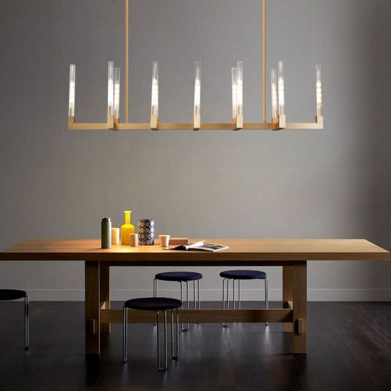 Amorra Candlestick Linear Chandelier 72"