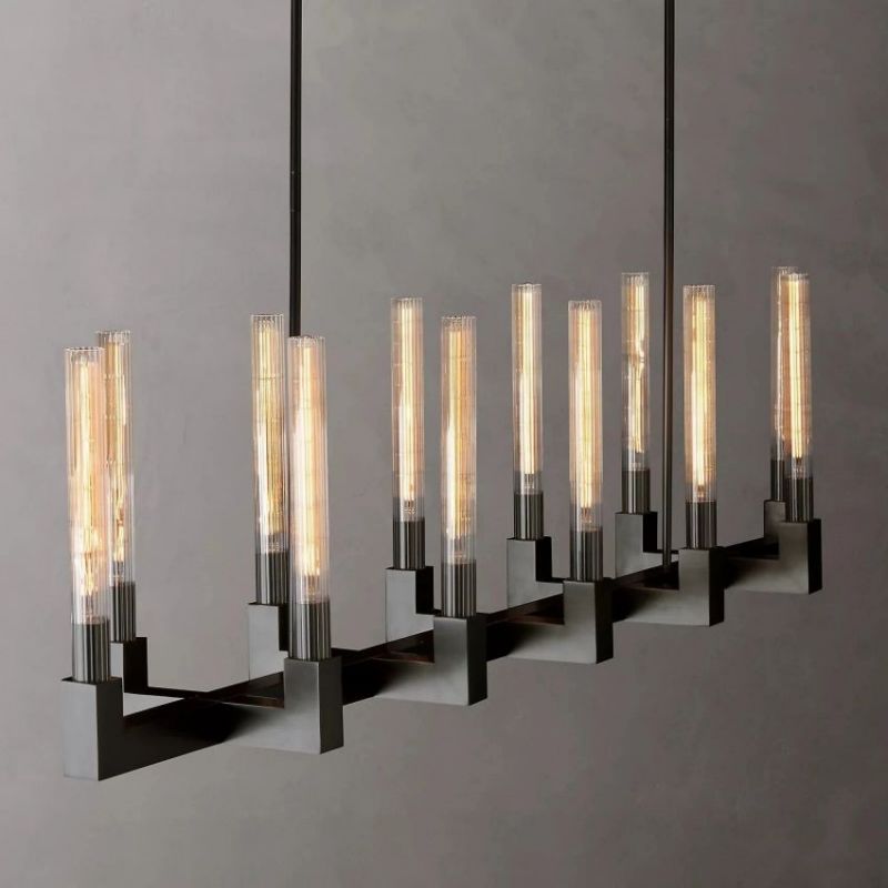 Amorra Candlestick Linear Chandelier 72"