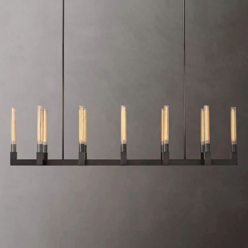 Amorra Candlestick Linear Chandelier 72"