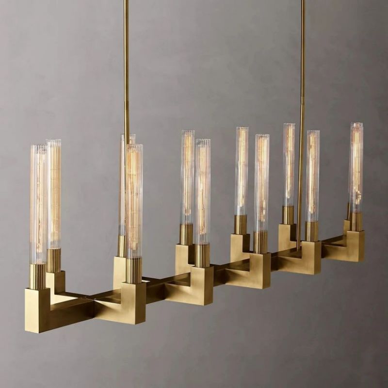 Amorra Candlestick Linear Chandelier 72"