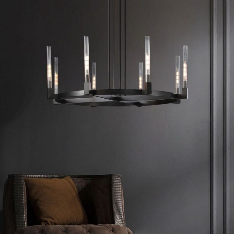 Amorra Candlestick Round Chandelier 36"