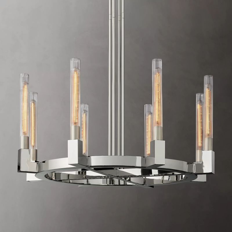 Amorra Candlestick Round Chandelier 36"
