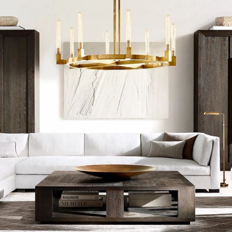 Amorra Candlestick Round Chandelier 36"