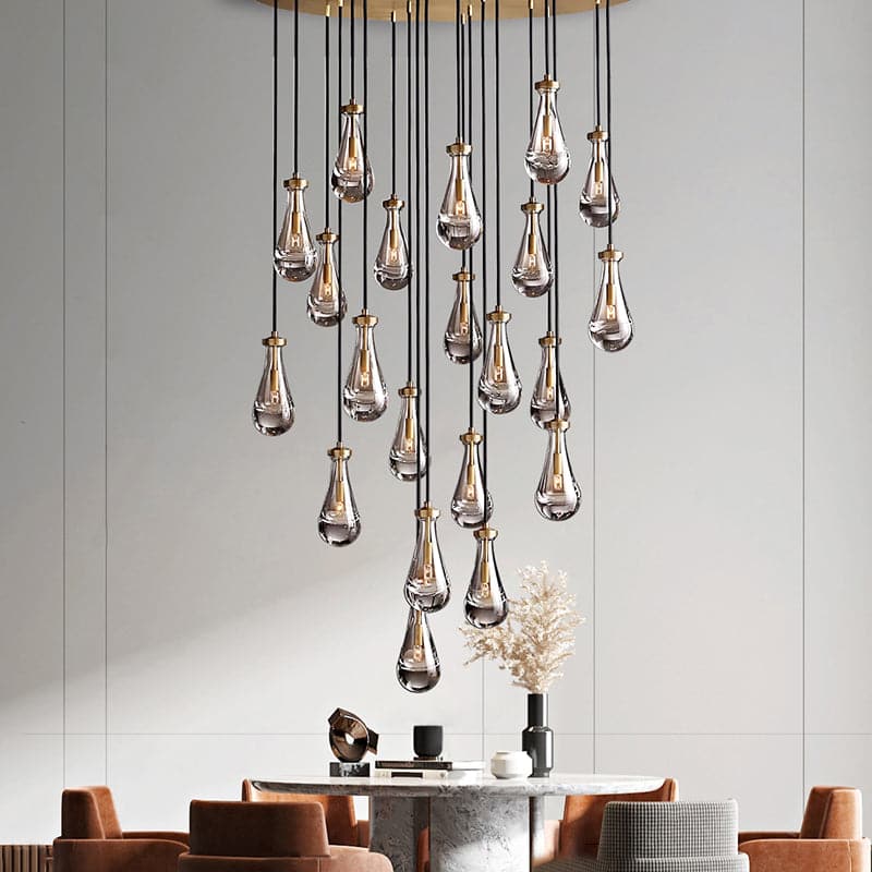 Raindrop Round Chandelier 47"