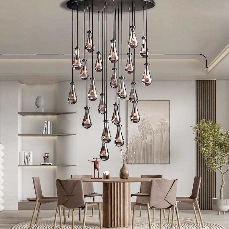 Raindrop Round Chandelier 47"