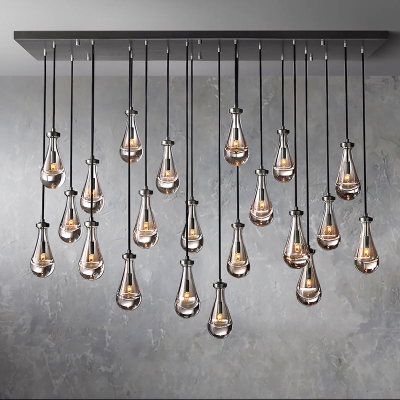 Raindrop Linear Chandelier 72"