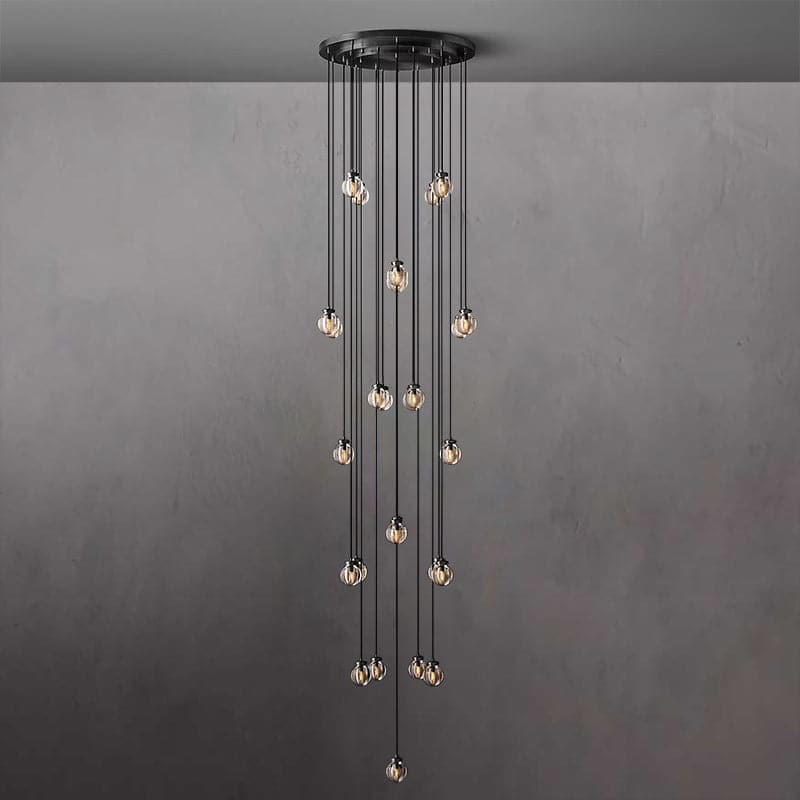 Pearl Round Chandelier 38"