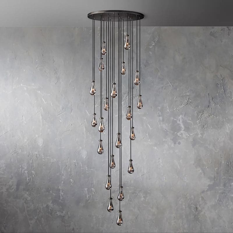 Raindrop Round Chandelier 47"