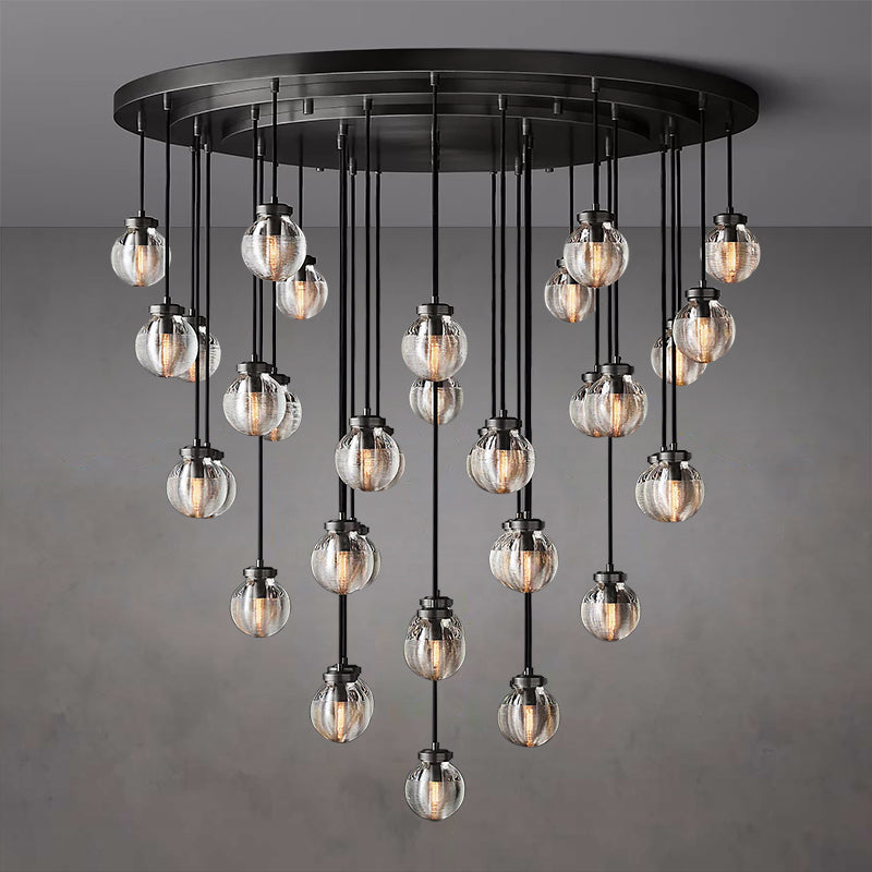 Pearl Round Chandelier 48"