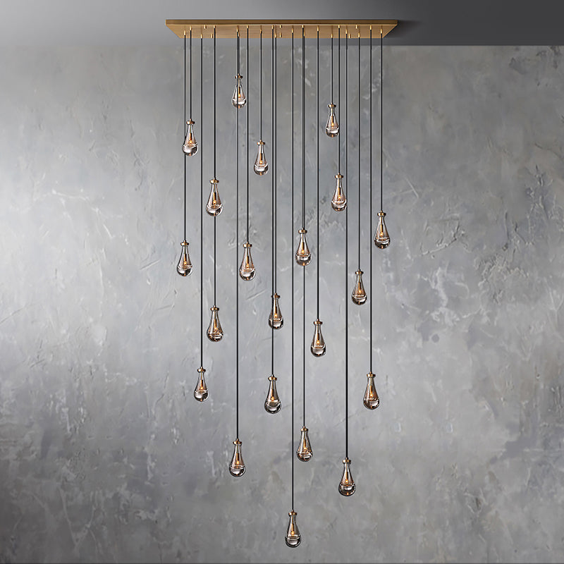 Raindrop Linear Chandelier 72"