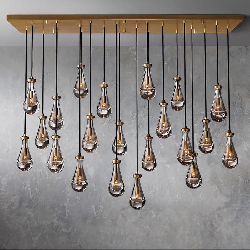 Raindrop Linear Chandelier 72"