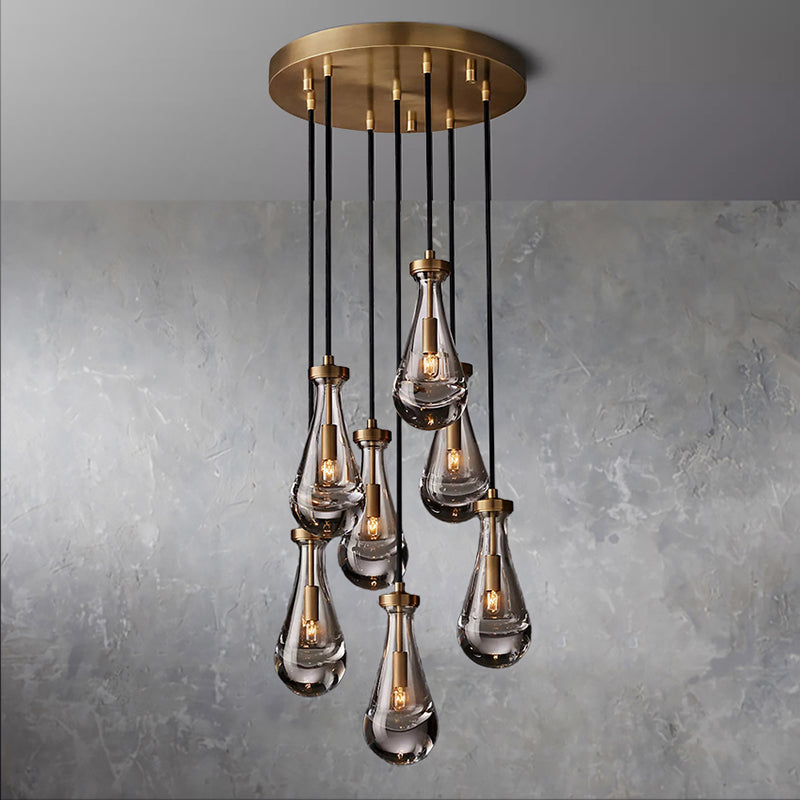 Raindrop Round Chandelier 18"