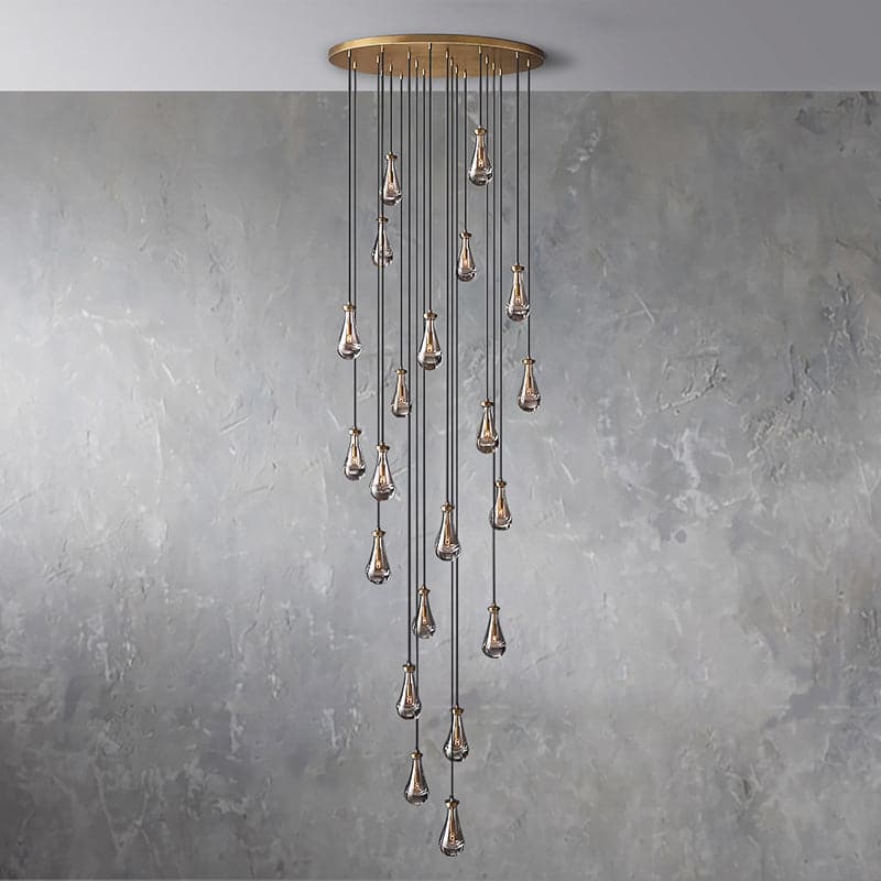 Raindrop Round Chandelier 47"