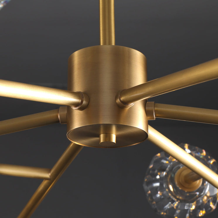 Bille De Crystal Ball Round Chandelier 48"
