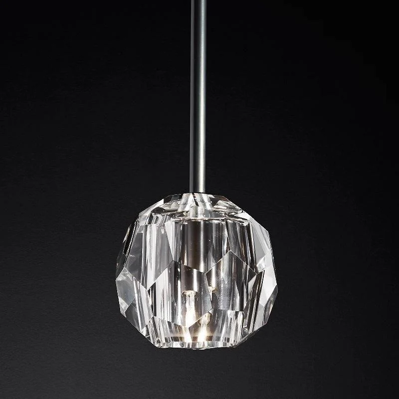 Bille De Clear Crystal  Pendant Lighting (Rod)