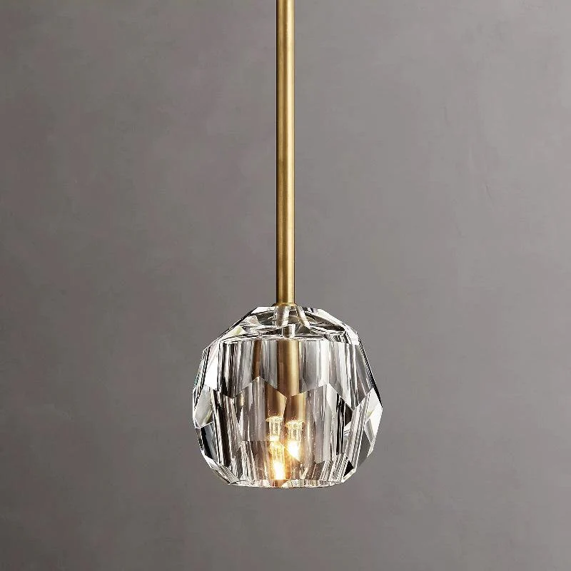 Bille De Clear Crystal  Pendant Lighting (Rod)