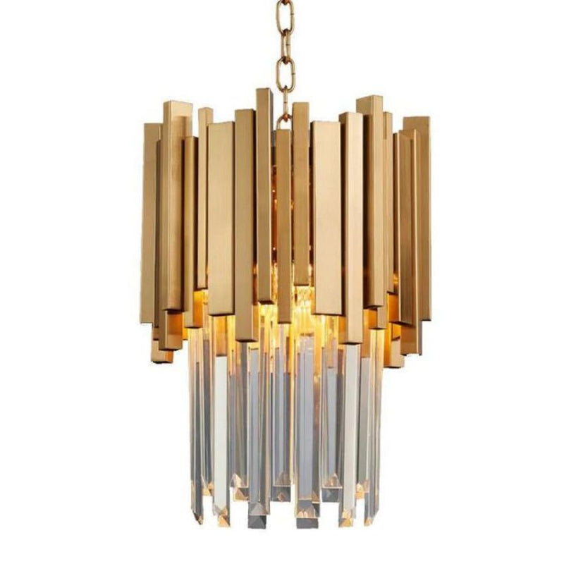 Bourbons Crystal Pendant Gold