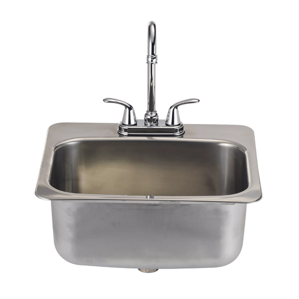 Bull Grills Large Stainless Steel Sink With Faucet (12391)