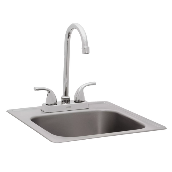 Bull Grills Small Stainless Steel Sink With Faucet (12389)