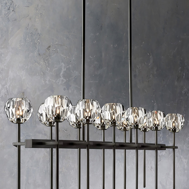 Balle De  Double Linear Chandelier 60"