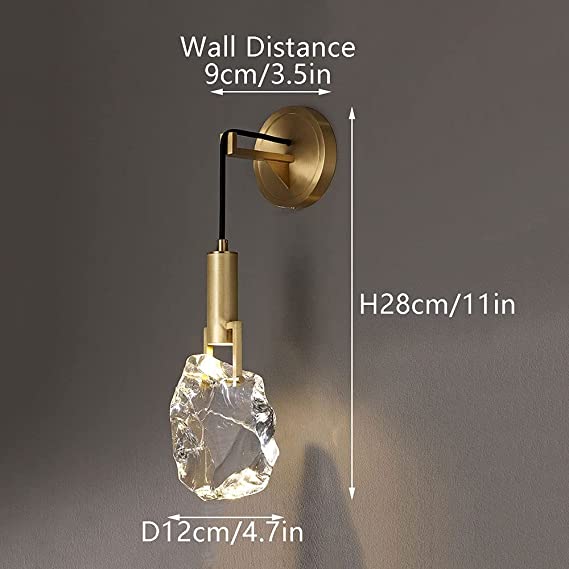 Iceberg Led Crystal Wall Light