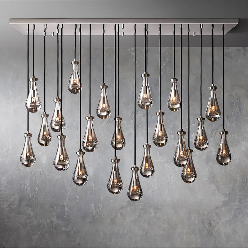 Raindrop Linear Chandelier 72"