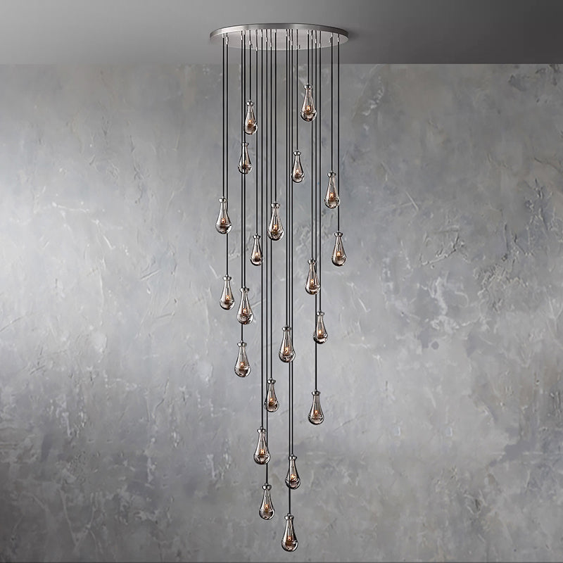 Raindrop Round Chandelier 47"