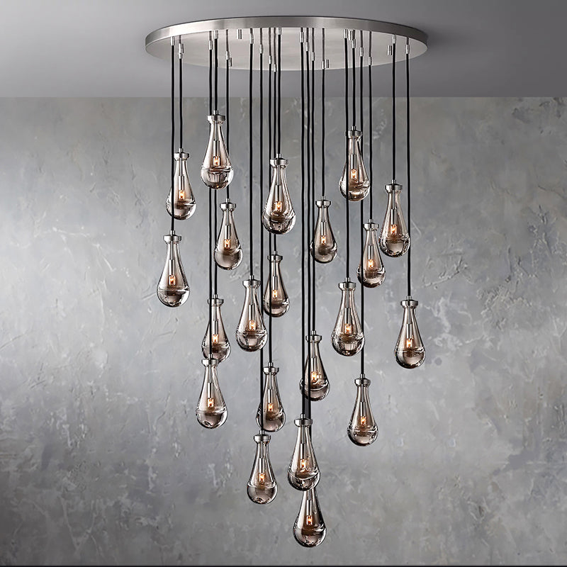 Raindrop Round Chandelier 47"