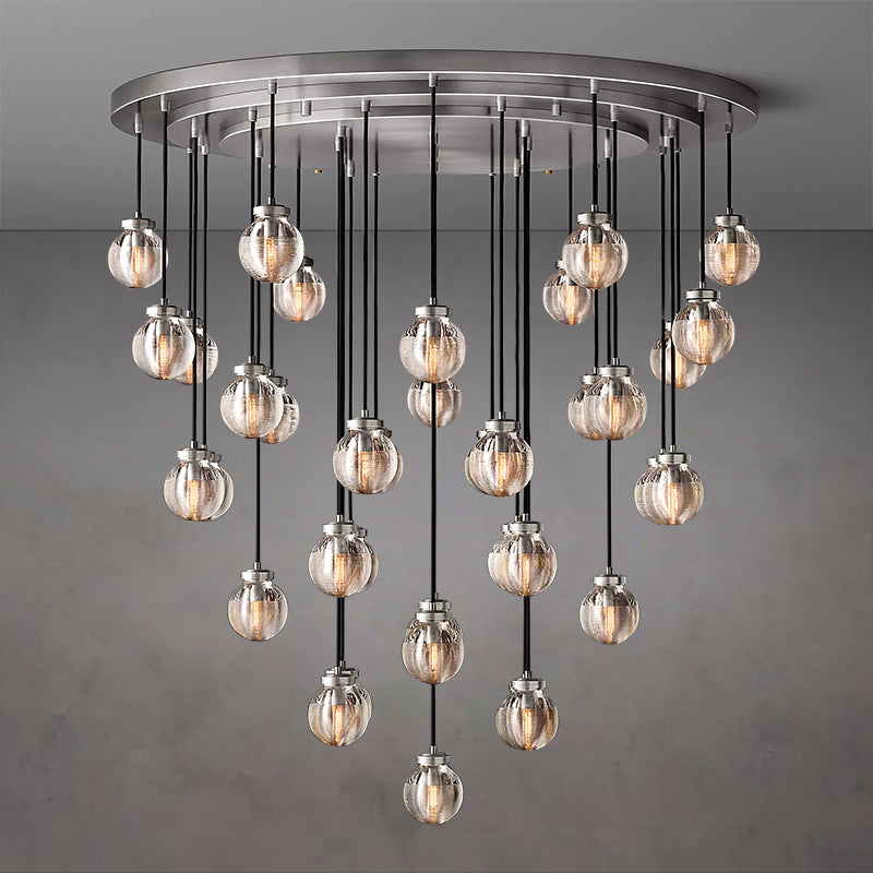 Pearl Round Chandelier 48"