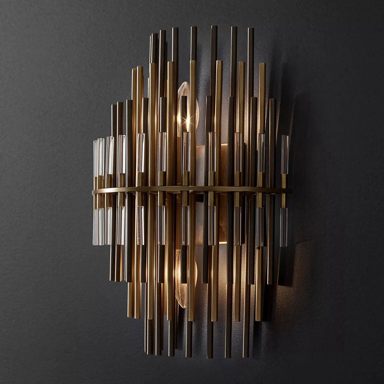 Glover Brass Tubes Wall Sconce, Room Decoration Wall Lamp