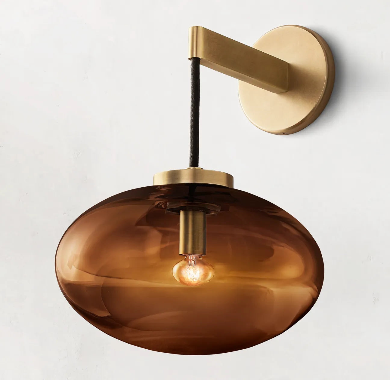 Carber Wall Sconce Amber Color